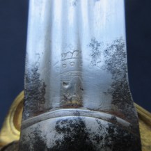 British 1827 Pattern Naval Flag Officers Sword with Andrea Ferrara Broadsword Blade 12